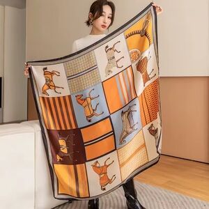 Multicolor Equestrian Scarf